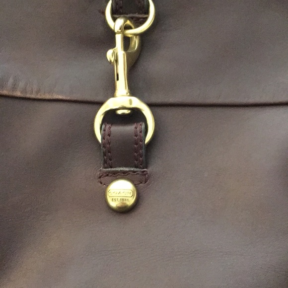 Coach Brown leather knee-high boots 9 1/2 - Picture 4 of 8